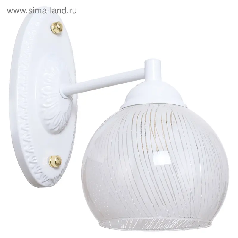 Бра "Каллифея" основание белый (220V 40W E14)