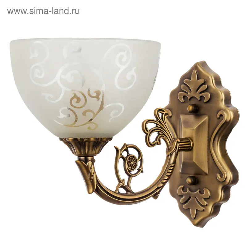 Бра классика "Андриана" 60W E27 основание бронза 26х15х20 см