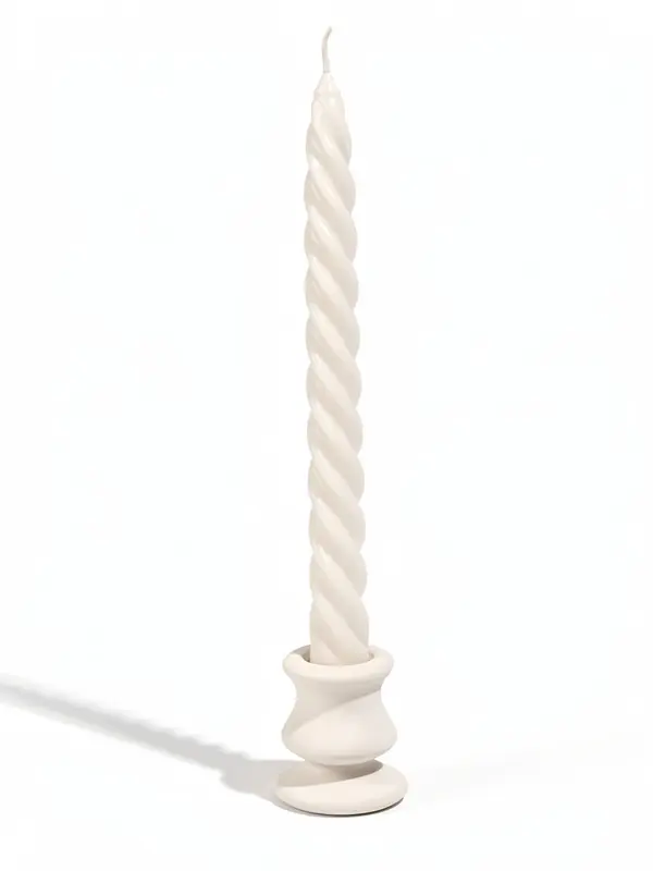 Свеча витая, 2.3×24.5 см, 5 ч, 50 г, белая