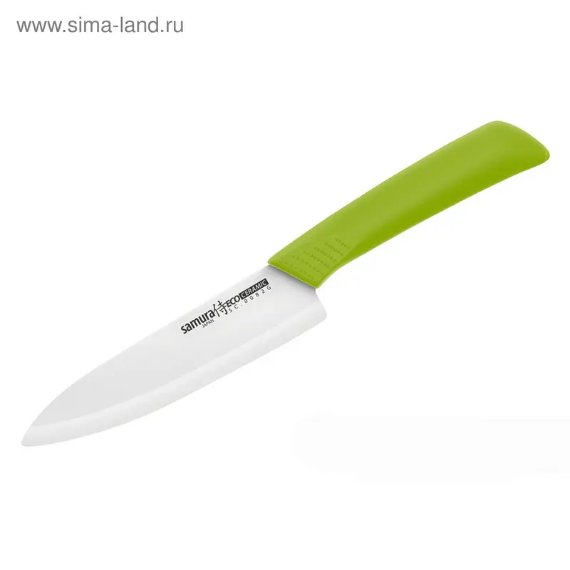 Нож кухонный, керамический "Samura Eco", лезвие 145 мм