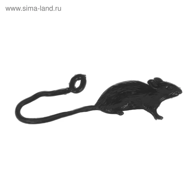 Липучка "Мышь", цвет чёрный