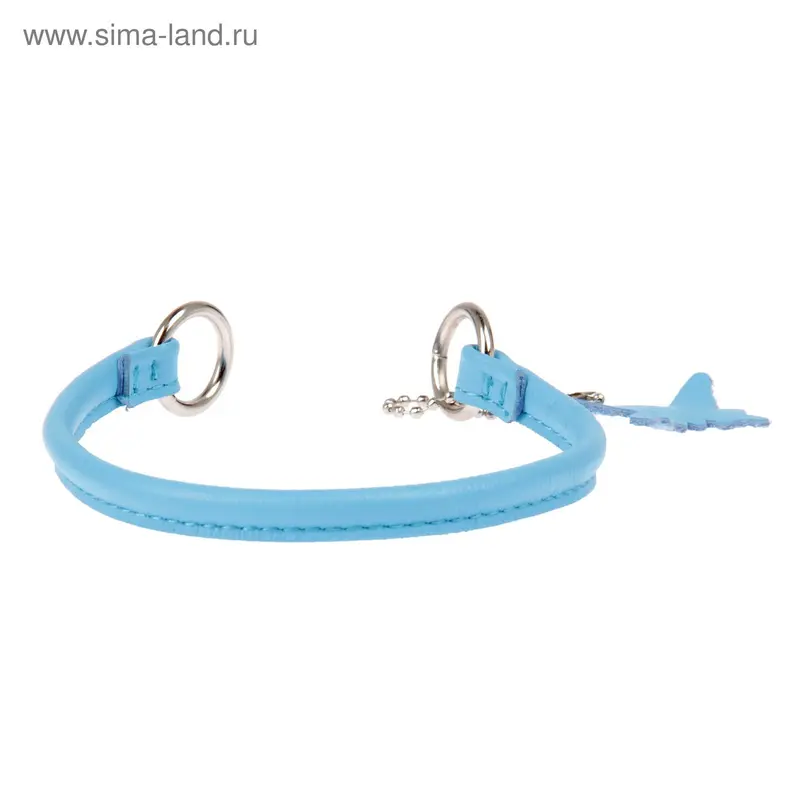 Ошейник-удавка рывковый CoLLaR Glomour, 25 х 0,6 см, синий
