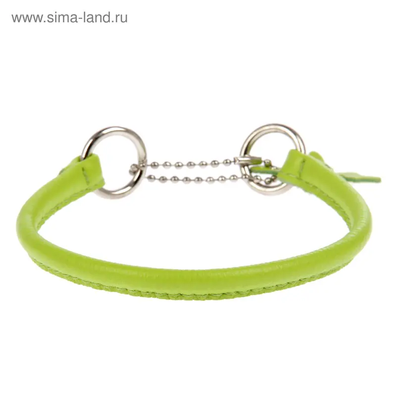 Ошейник-удавка рывковый CoLLaR Glomour, 25 х 0,6 см, зеленый