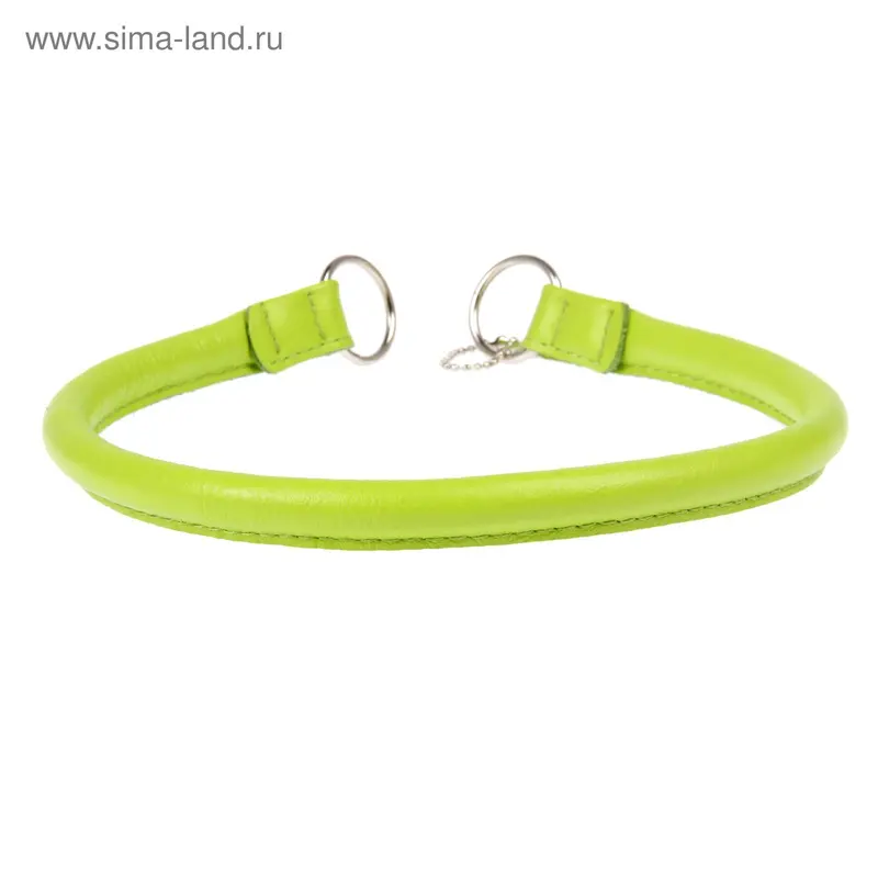 Ошейник-удавка рывковый CoLLaR Glomour, 55 х 1,3 см, зеленый