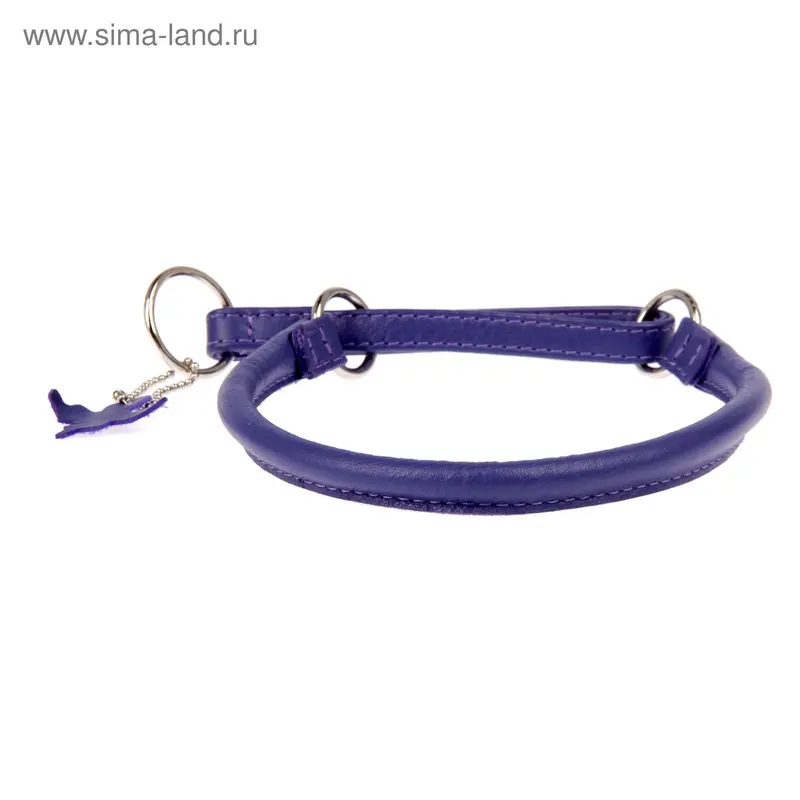 Ошейник-удавка CoLLaR Glomour, 45 х 1 см, фиолетовый