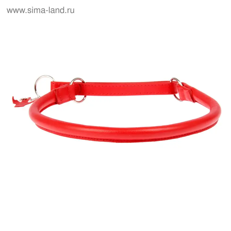 Ошейник-удавка CoLLaR Glomour, 60 х 1,3 см, красный