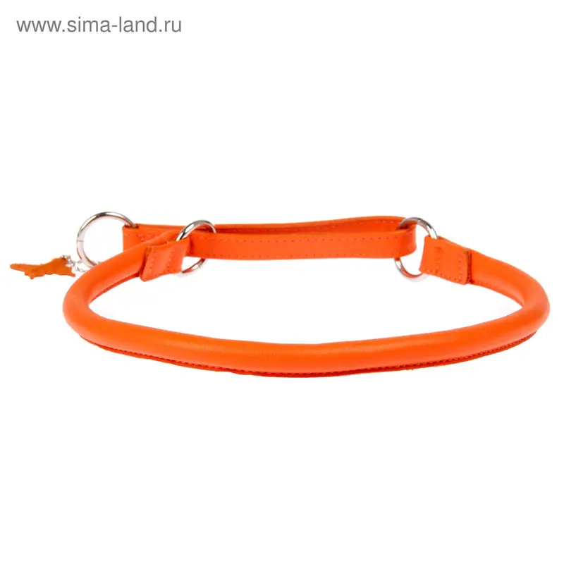 Ошейник-удавка CoLLaR Glomour, 65 х 1,3 см, оранжевый