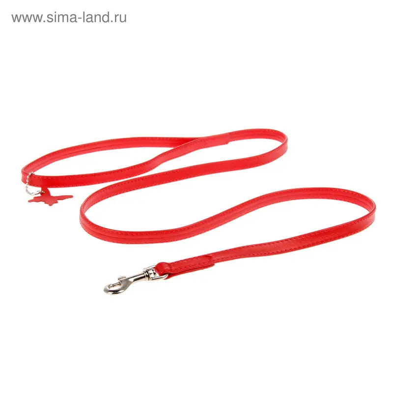 Поводок CoLLaR Glomour, 1.22 м х 1.3 см, красный