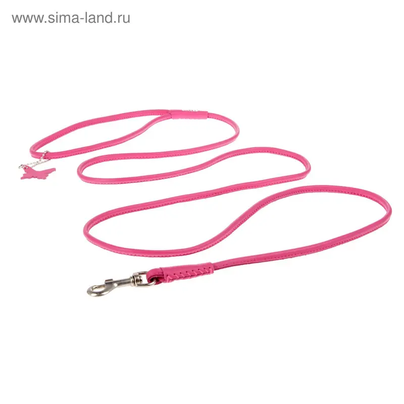 Поводок круглый CoLLaR Glomour, 1.83 м х 0,4 см, розовый