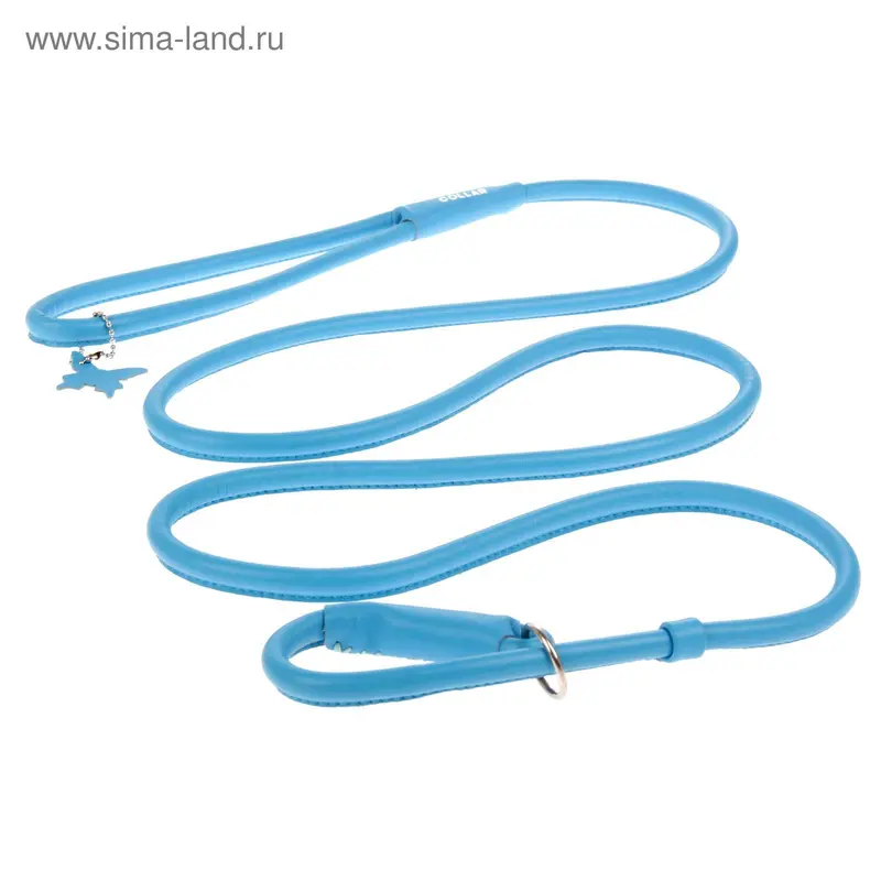 Поводок-удавка CoLLaR Glomour, 1.83 м х 1 см, синий
