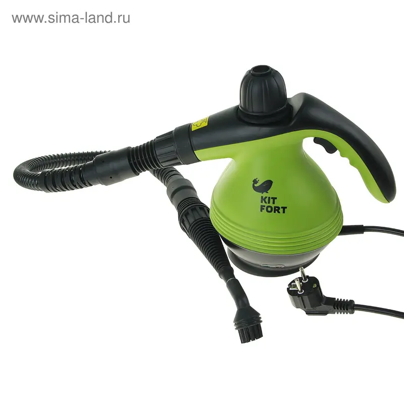 Пароочиститель Kitfort KT-906, 1200 Вт, 3 бара, бак 0,3 л, зеленый