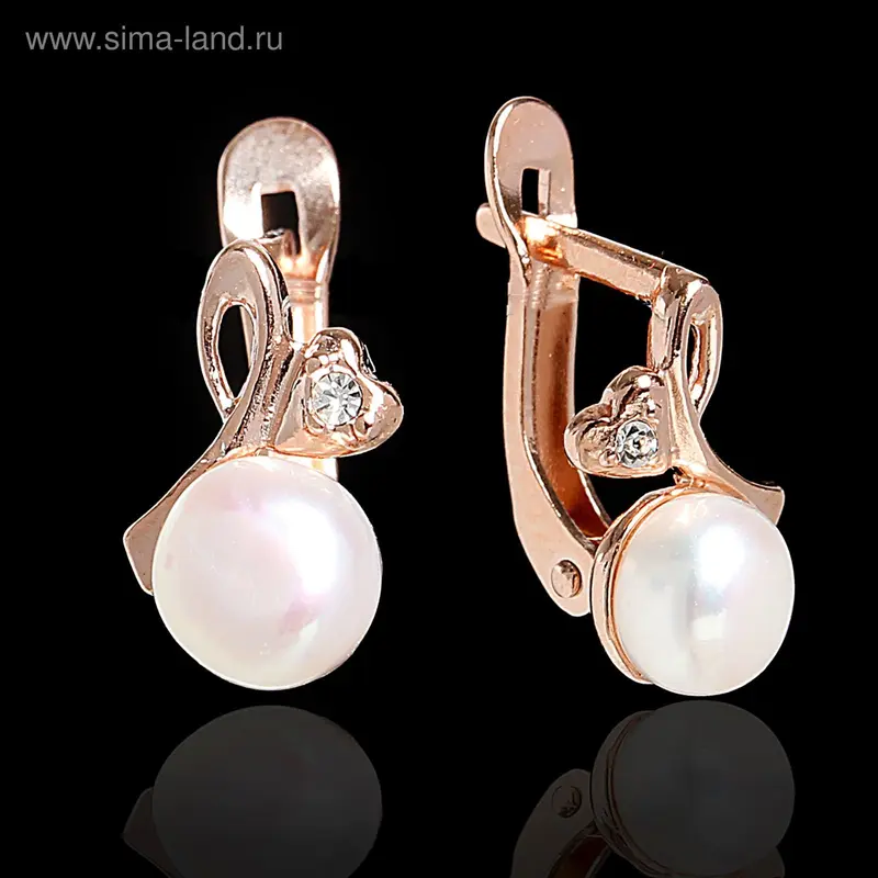 Серьги «Династия», позолота