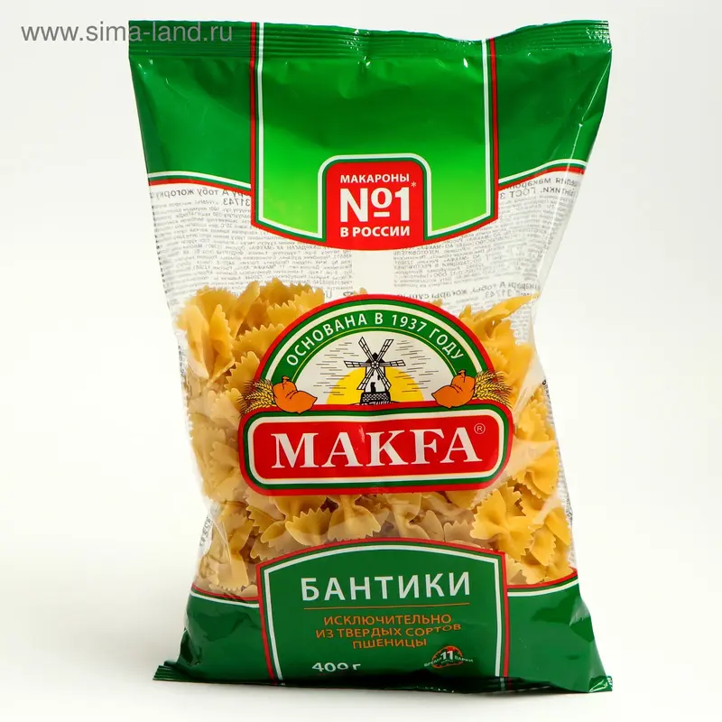 Макароны Макфа Бантики, 400 г