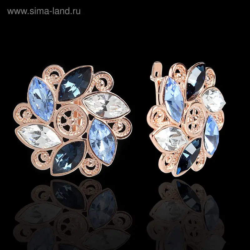 Серьги «Графиня», позолота