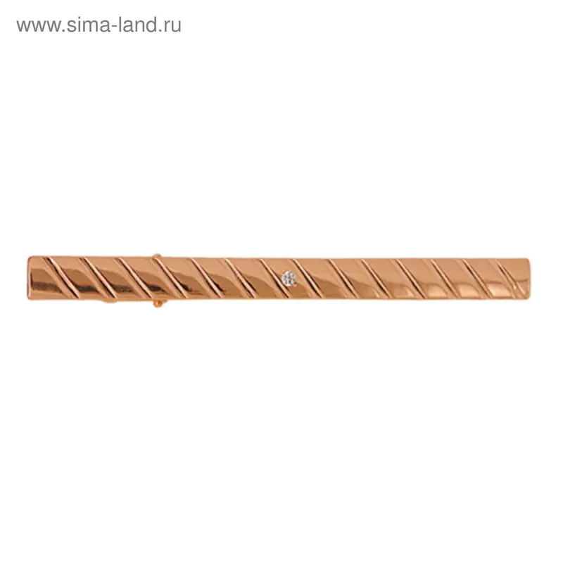 Зажим для галстука, позолота «Классика», алмазная резьба