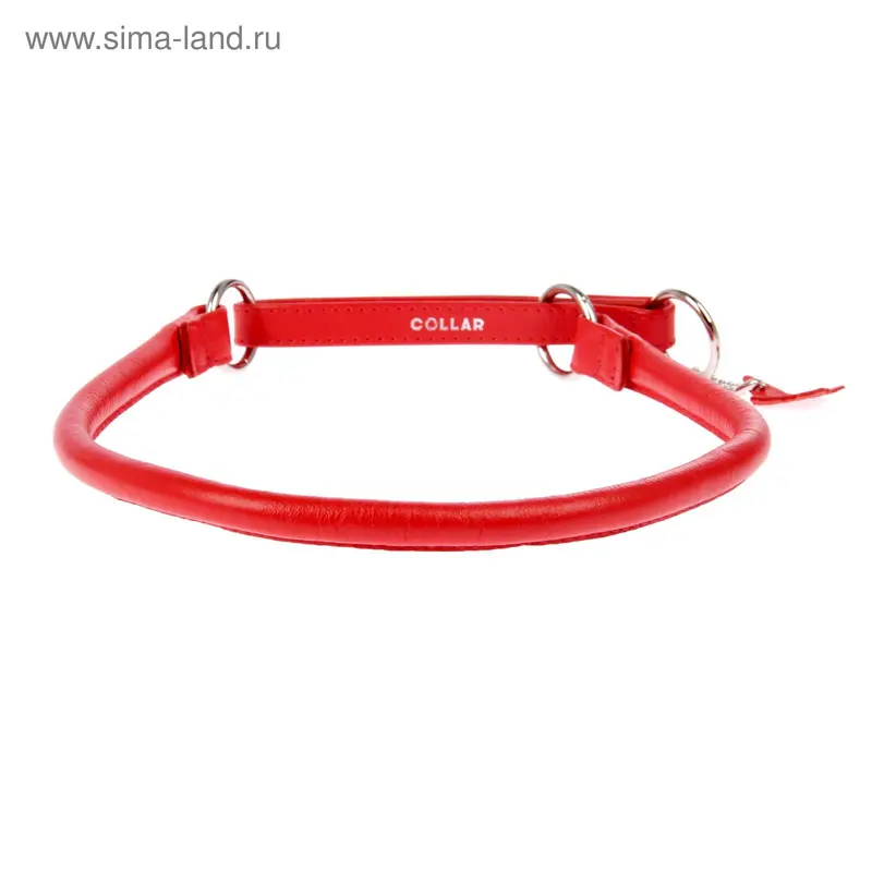 Ошейник-удавка CoLLaR Glomour, 65 х 1,3 см, красный