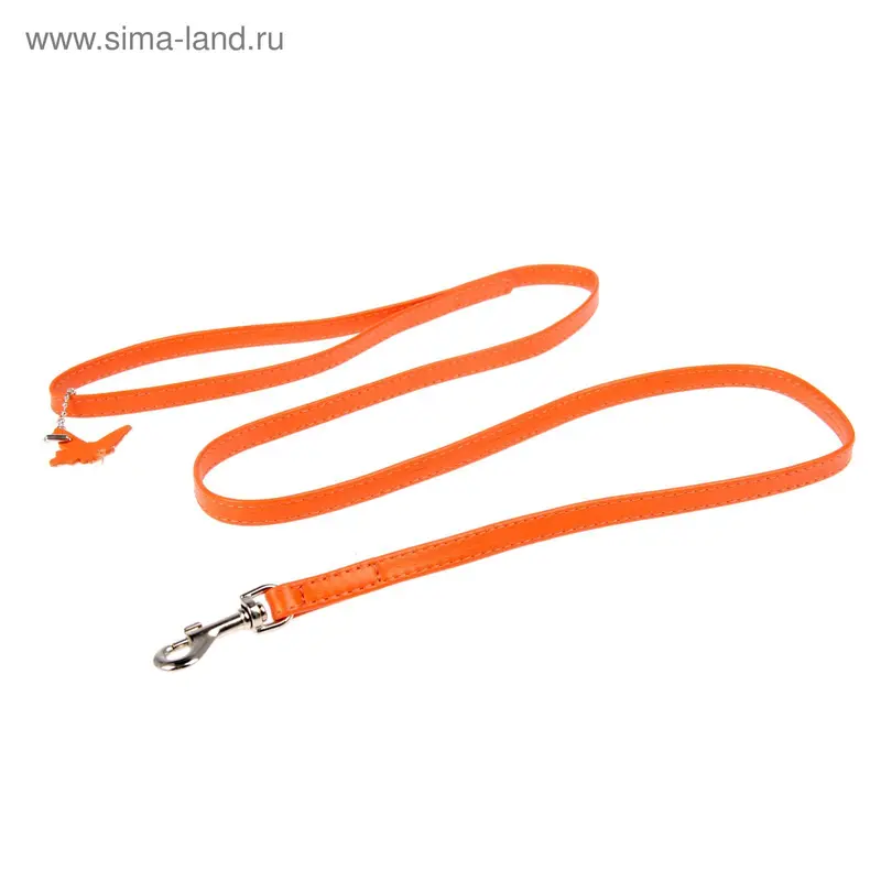 Поводок CoLLaR Glomour, 1.22 м х 1.3 см, оранжевый