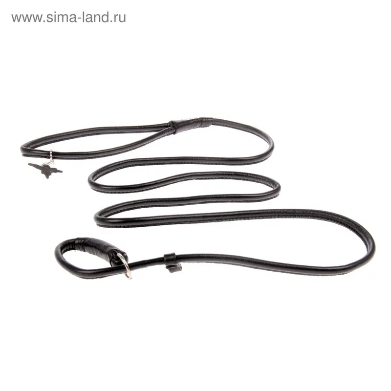 Поводок-удавка CoLLaR Glomour, 1.83 м х 0.8 см, черный
