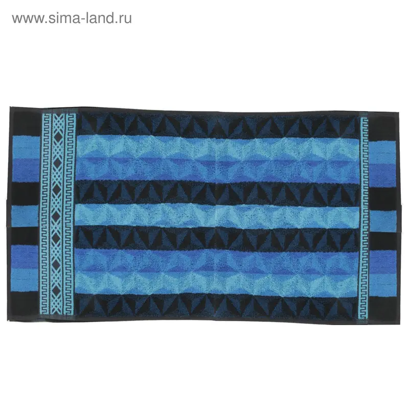 Полотенце махровое 30х70 см, синий, хлопок 100%, 420г/м2