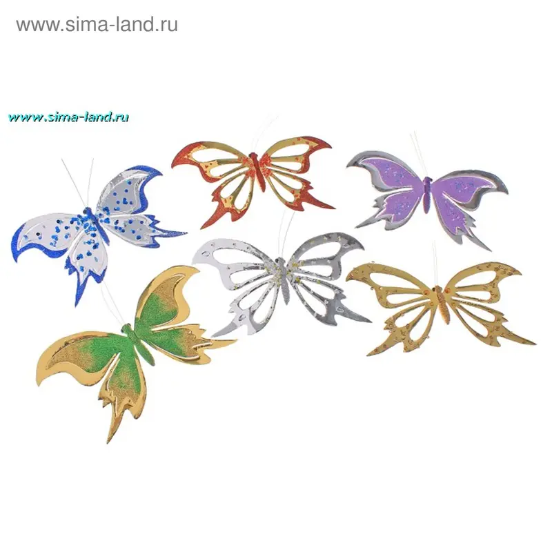 магнит бабочка пайетки