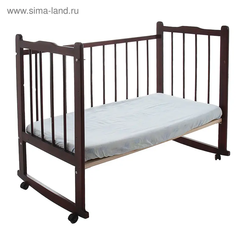 Простыня на резинке, размер 150*110 см, цвет голубой 3012