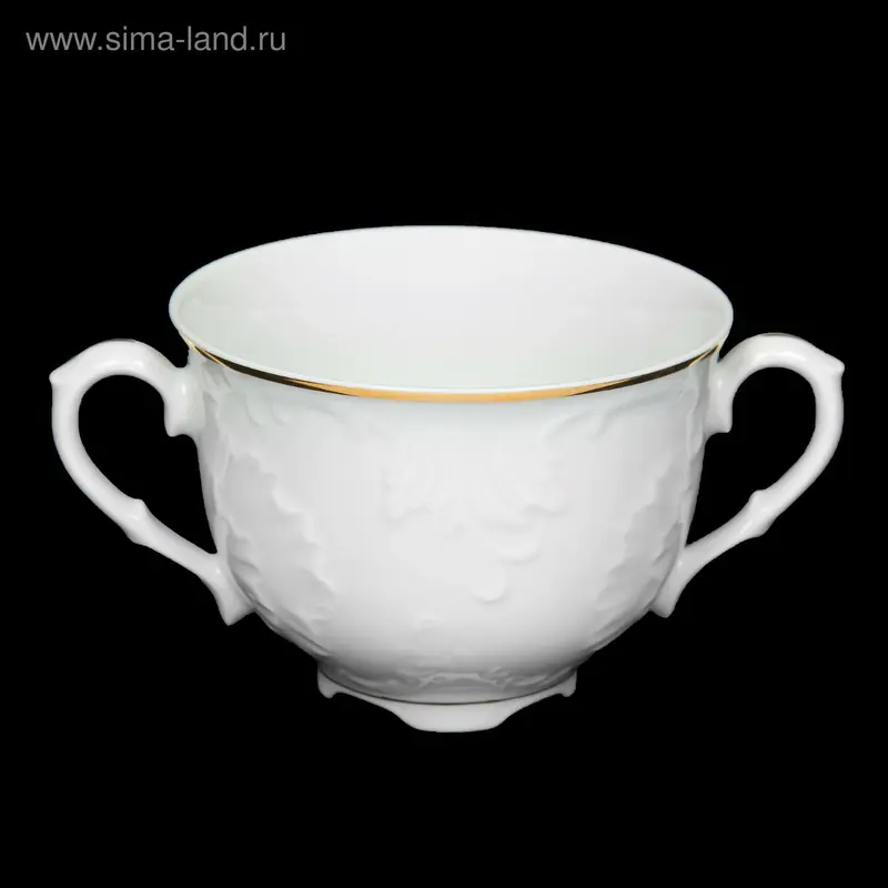 Бульонница с двумя ручками, 330 мл