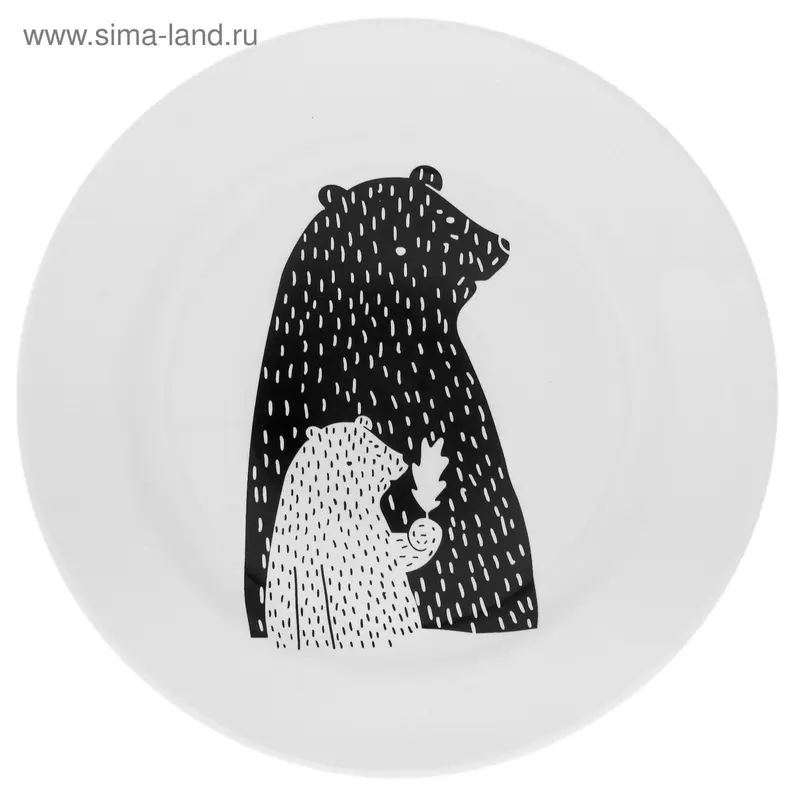 Тарелка d=20 см "Медвежата"