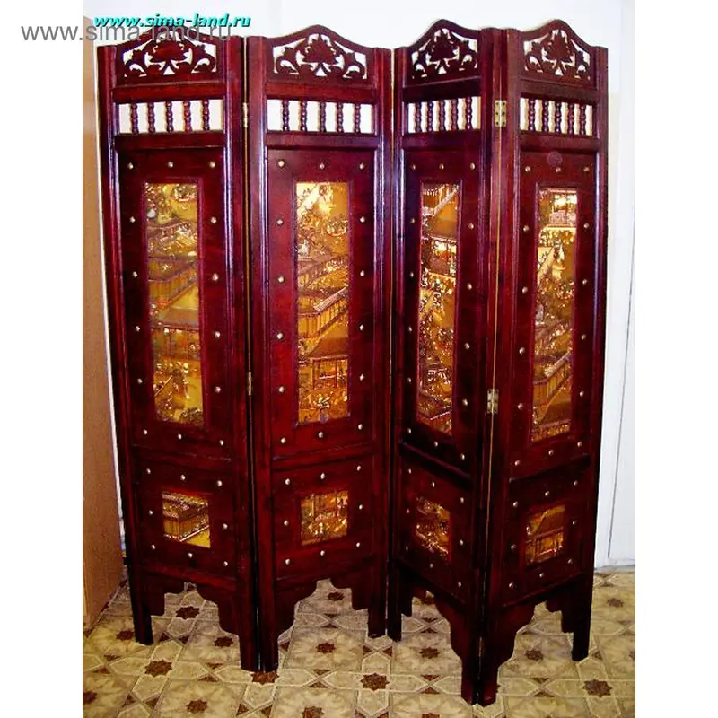 ширма декоративная Китай 1,9м КН-033 (бокс 2 шт) (под старину)