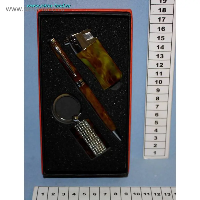 набор ручка,зажигалка,брелок 112-B1 (10 шт) (бокс 120 шт)