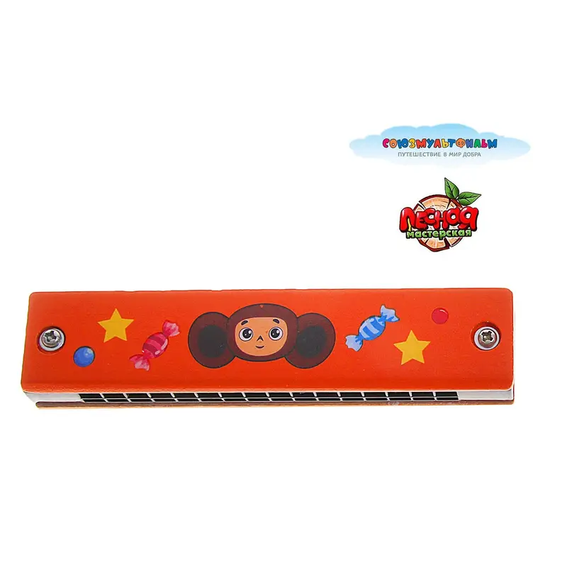Игрушка музыкальная Губная гармошка "Чебурашка"
