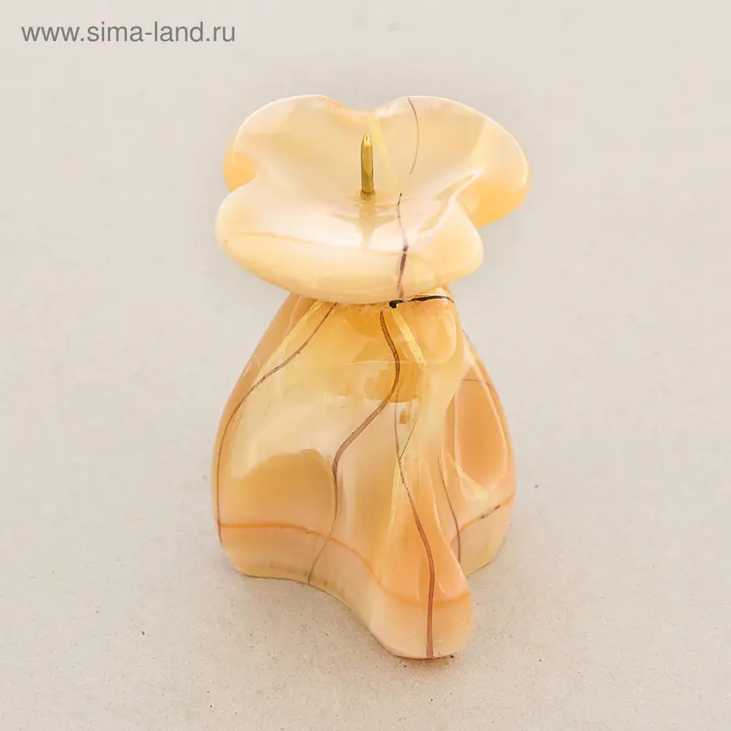 Подсвечник «Завиток», 6,5×7,5 см, селенит