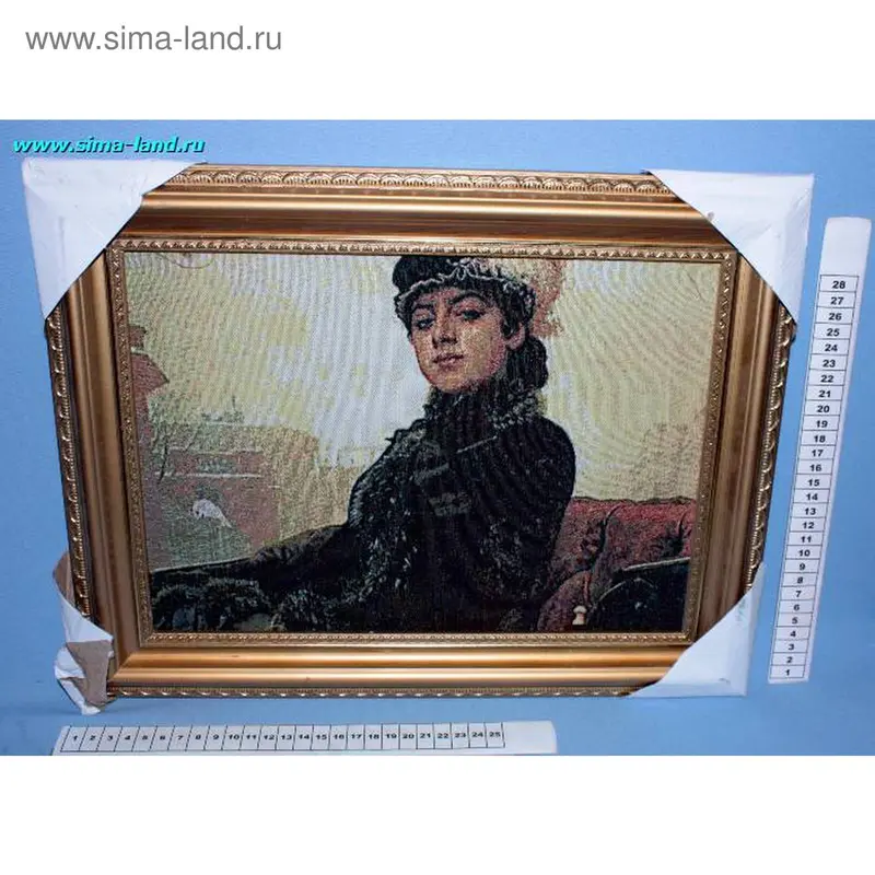 картина гобелен 35х45 RW-012 незнакомка ( бокс 30 шт)