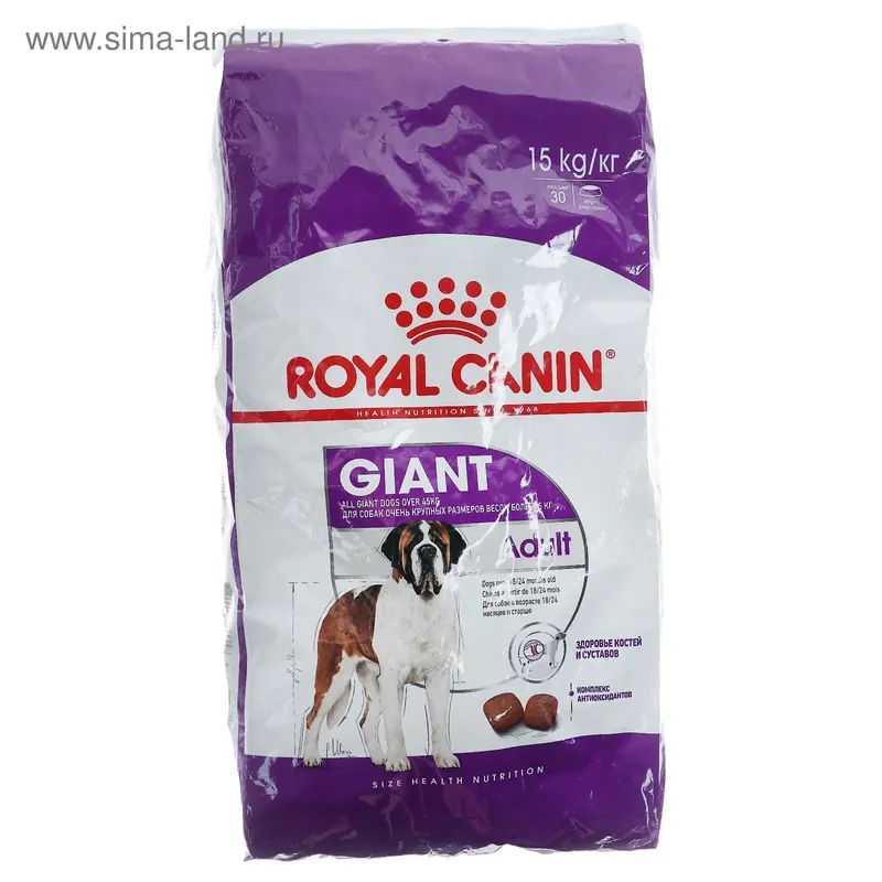 Сухой корм RC Giant Adult для собак, 15 кг