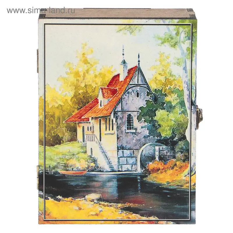 Ключница "Дом (акварель)" 15х21 см
