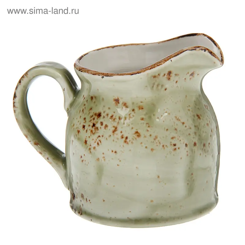 Молочник 185 мл d=7 см h=8 см «Крафт», цвет зелёный