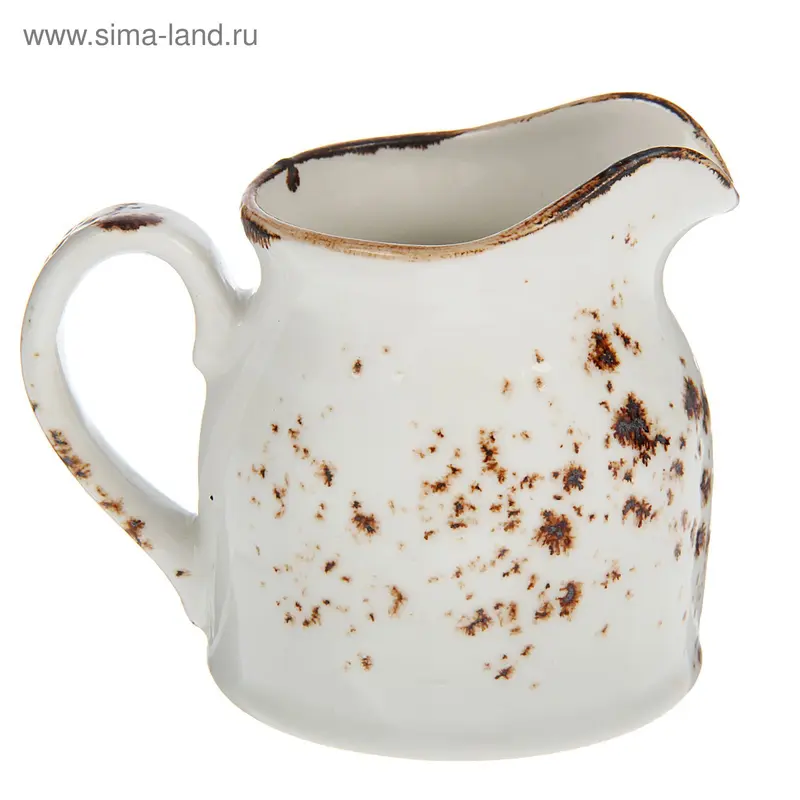 Молочник 185 мл d=7,2 см h=7,6 см L=10 см «Крафт», цвет белый