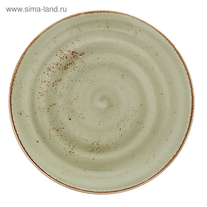 Тарелка мелкая d=28 см, h=1,6 см, цвет зелёный