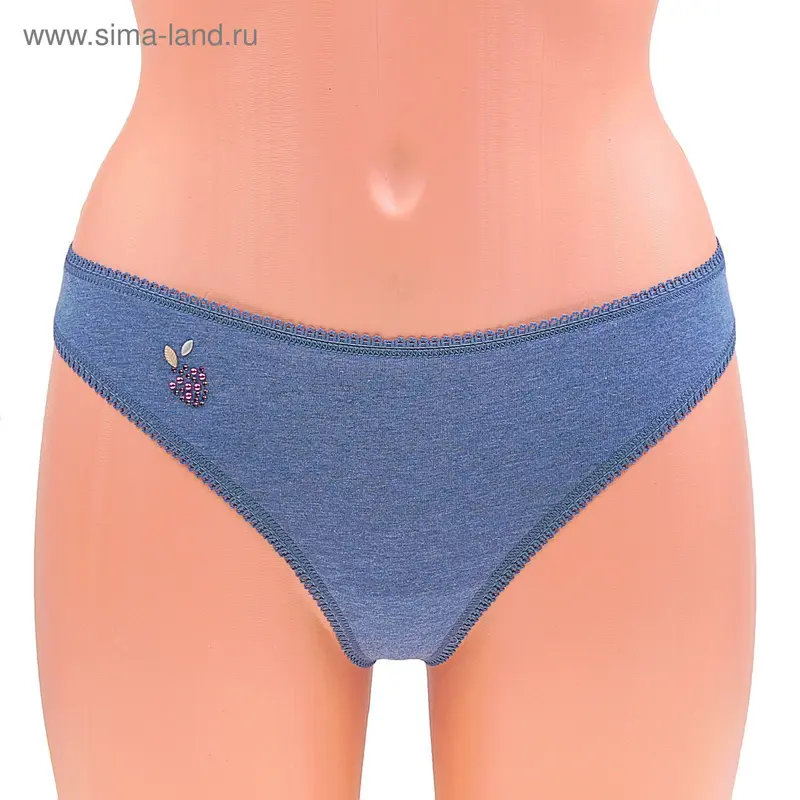 Трусы женские стринги Annie ECT0126 (меланж) bleu ardoise, р-р 4 (46)