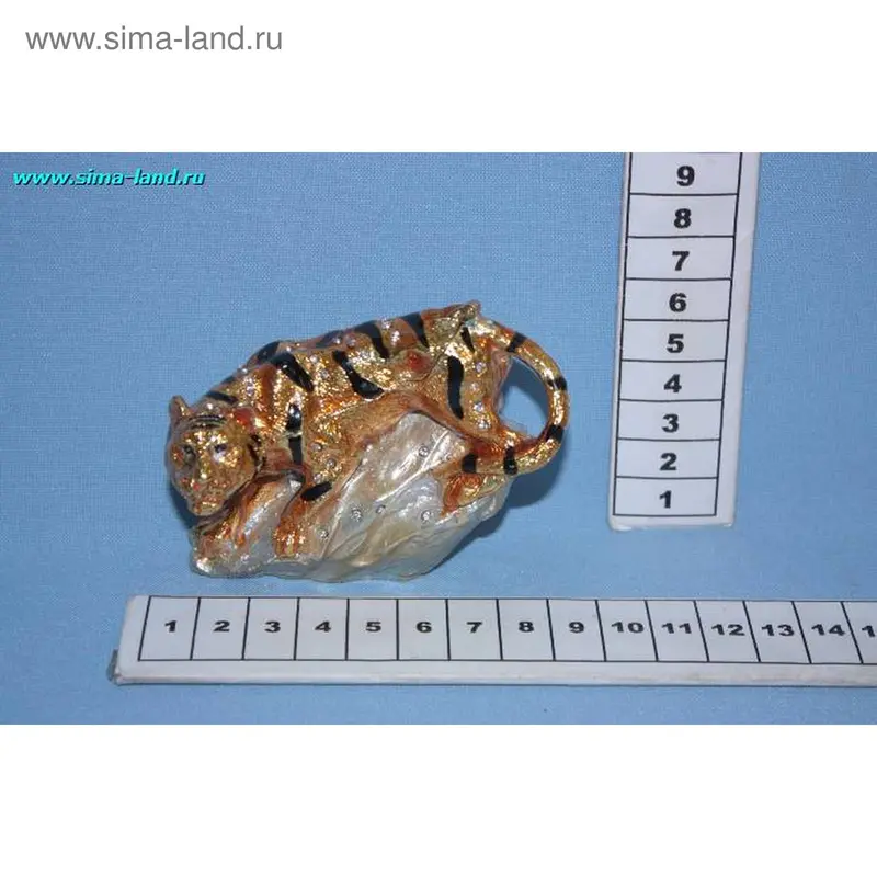 шкатулка золото тигр 7*9 см (бокс 100 шт)