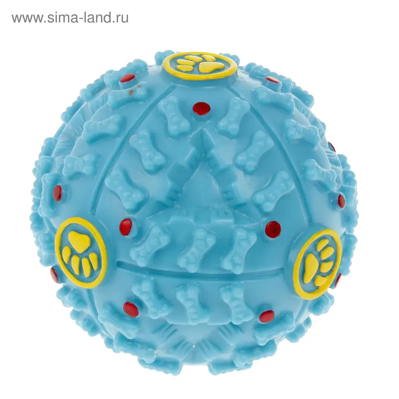 Игрушка "Квакающий мячик" малый, d=7,5 см, голубой