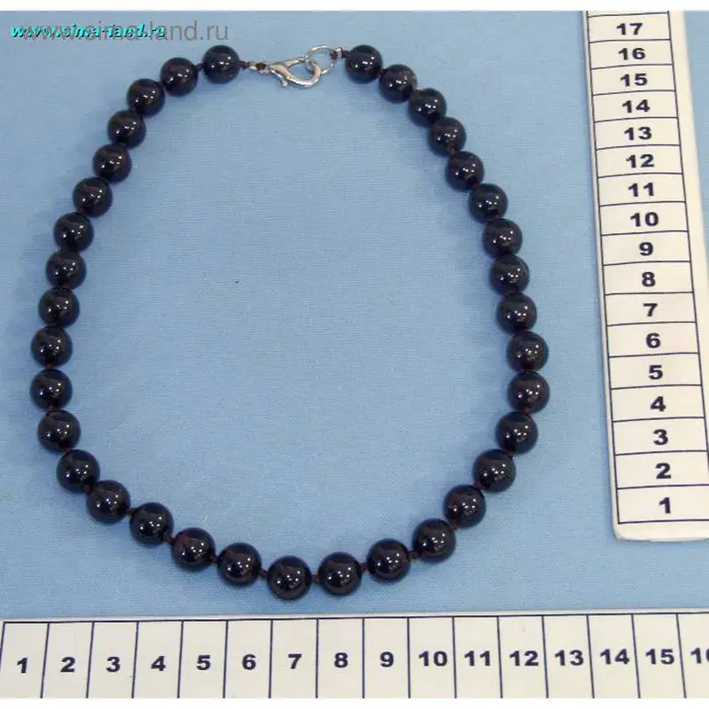 Бусы шар №8 «Гранат», 46см