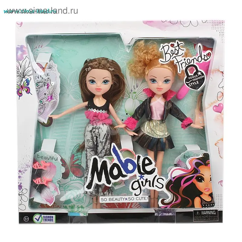 Кукла "Маби" 2 шт, в коробке
