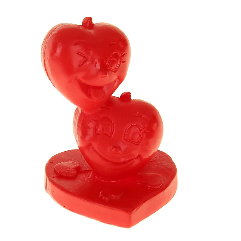 Сувенир "2 сердечка пирамидкой" 5,5×4×4,5 см
