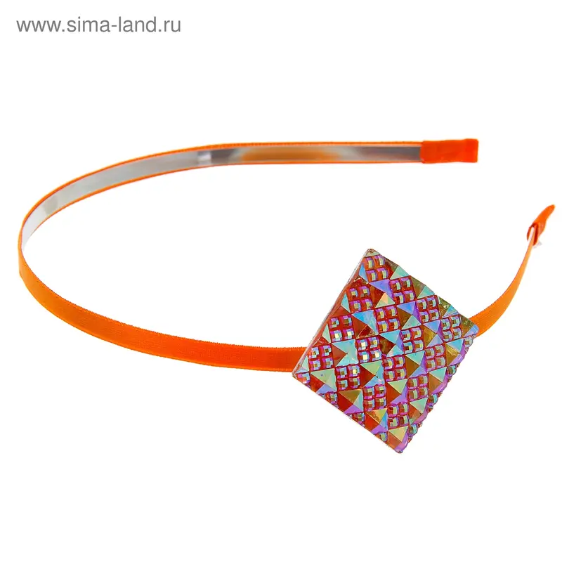 ободок для волос "Диско" ромб микс