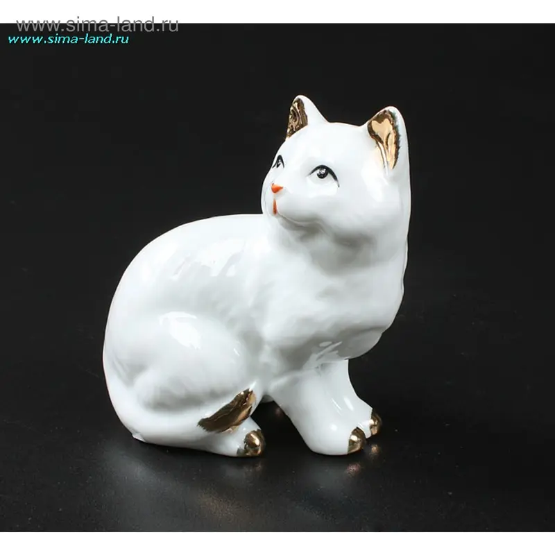 фигурка кошечка фарфор ХА-13 7,5*8*5 см