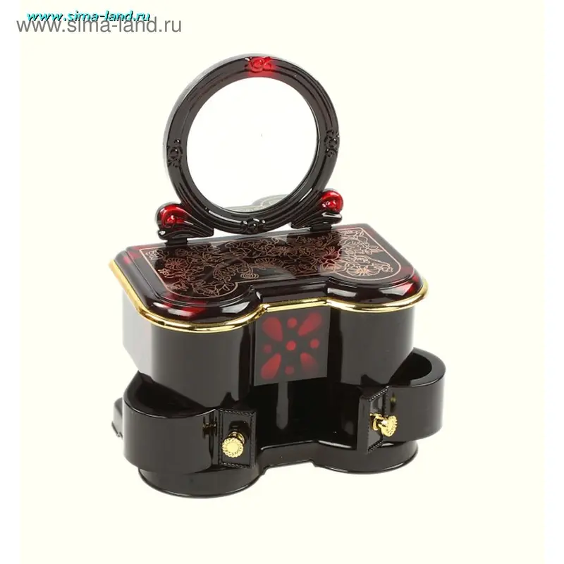 шкатулка музык трюмо с ящиками механич 14,5*19*9,5 см