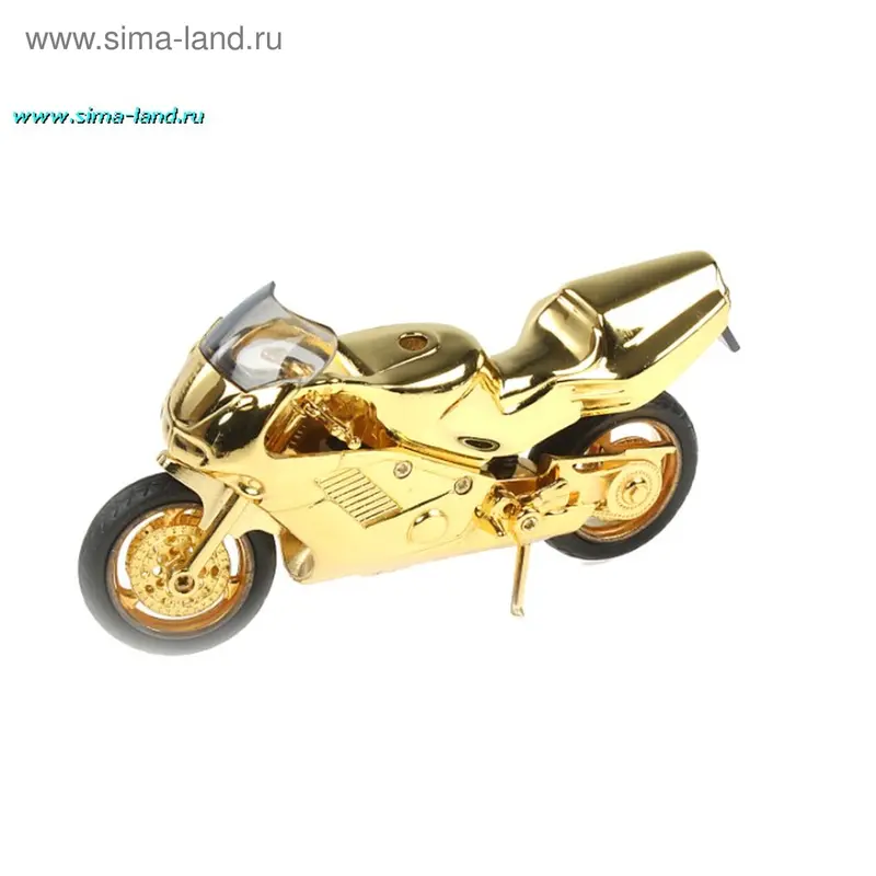 Зажигалка настольная "Мотоцикл", серебро