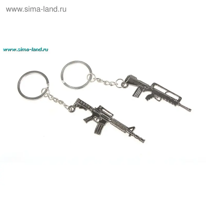 брелок металл автоматы (набор 12 шт)