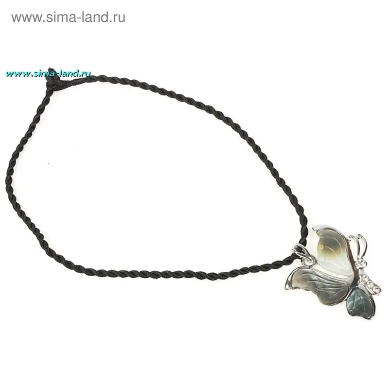 Кулон на шнурке «Галиотис», бабочка