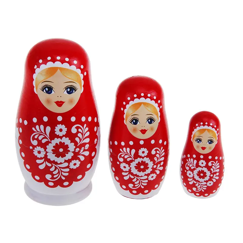 Матрёшка расписная "Машенька", 3 в 1